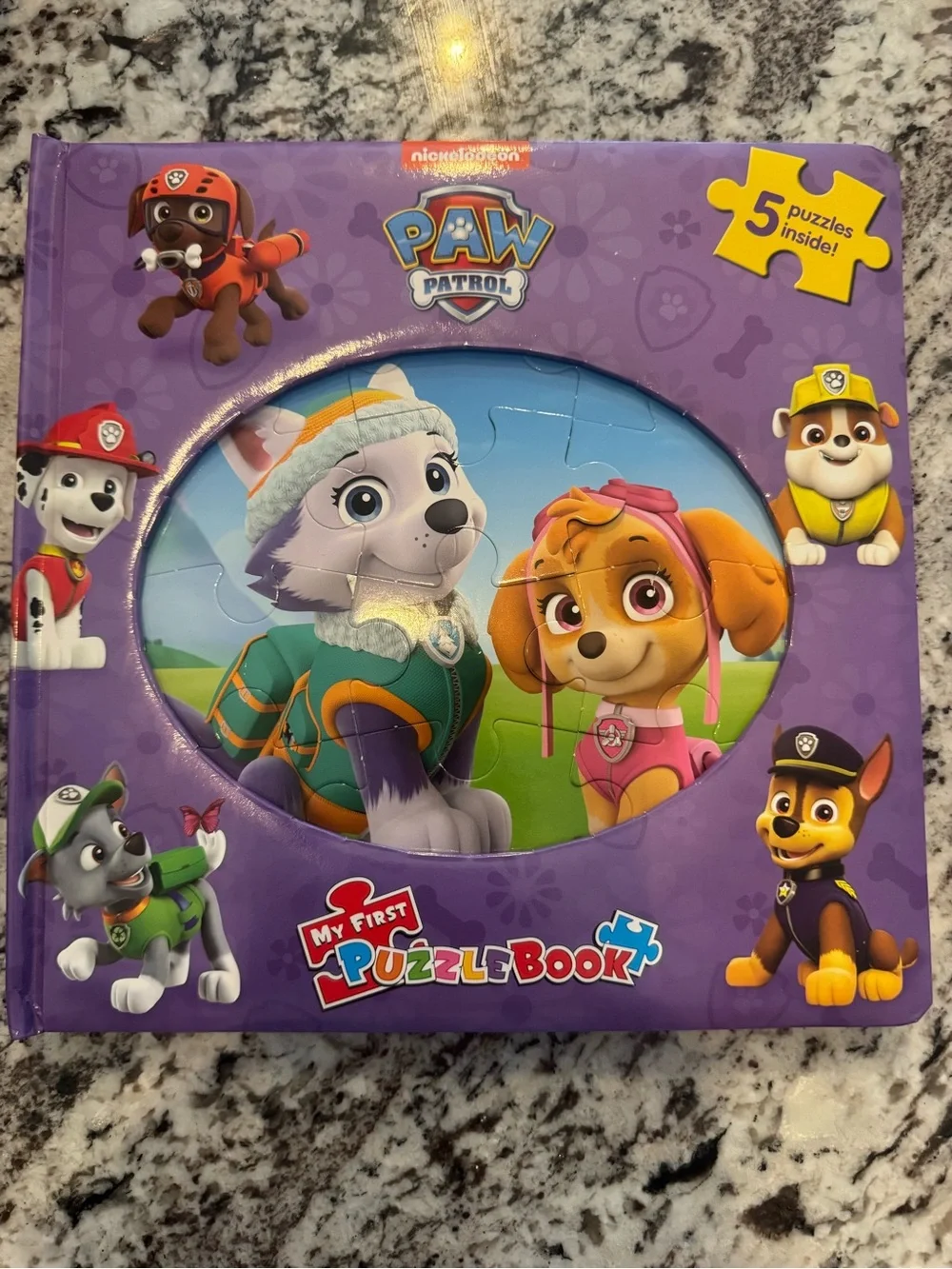 Paw Patrol My First Puzzle Book – 5 Built-In Jigsaw Puzzles | Hardcover